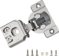 Furniware 1-1/4 Inch 105-Degree Small Overlay 4D Adjustment Soft Close Concealed Face Frame Hinges - Furniware
