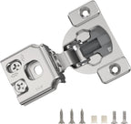 Furniware 1-1/4 Inch 105-Degree Small Overlay 4D Adjustment Soft Close Concealed Face Frame Hinges - Furniware