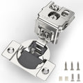 Furniware 105-Degree 1-3/8 Inch Overlay Soft Close Stainless Steel Cabinet Hinges - Furniware