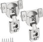 Furniware 105 Degree Non-Soft Close 1/2 inch Overlay Regular Hinges for Face Frame Cabinet - Furniware