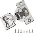 Furniware 1/2 Inch 105-Degree Small Overlay 4D Adjustment Soft Close Concealed Face Frame Hinges - Furniware