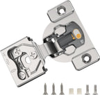 Furniware 1/2 Inch 105-Degree Small Overlay 4D Adjustment Soft Close Concealed Face Frame Hinges - Furniware