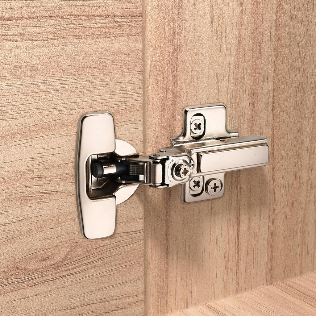 Furniware 45~110 Degree Frameless Half Overlay Soft Close Speed Control 4D Adjustment European Clip-On Cabinet Hinges - Furniware