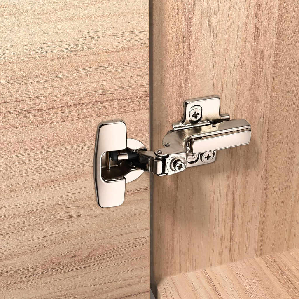 Furniware 45~110 Degree Frameless Inset Soft Close Speed Control 4D Adjustment European Clip-On Cabinet Hinges - Furniware