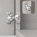 Furniware 1-1/4 inch 105-Degree Overlay Soft Close Concealed Hinge for Face Frame Door - Furniware