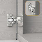 Furniware 1-1/4 inch 105-Degree Overlay Soft Close Concealed Hinge for Face Frame Door - Furniware