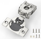 Furniware 105-Degree 1 Inch Overlay Soft Close Stainless Steel Cabinet Hinges - Furniware