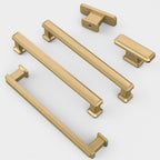 Furniware Champagne Bronze Stepped Cabinet Pull Handles - Furniware