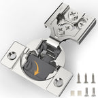 Furniware 105-Degree 3/8 Inch Closing Speed Control Overlay Soft Close 4D Adjustment Cabinet Hinge - Furniware