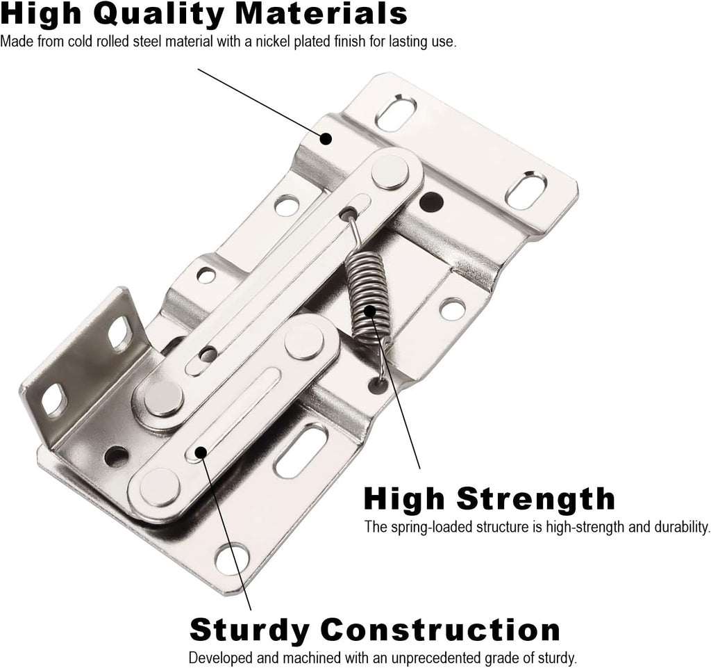 Furniware Tip Out Tray Hinges, Standard Sink Hinges for Sink-Front Drawer, Steel - Furniware