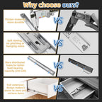 Furniware 1 Pair 265 LB Capacity Drawer Slides Side Mount Full Extension Ball Bearing Drawer Glides - Furniware