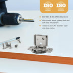 Furniware 1-1/4 Inch 105-Degree Small Overlay 4D Adjustment Soft Close Concealed Face Frame Hinges - Furniware