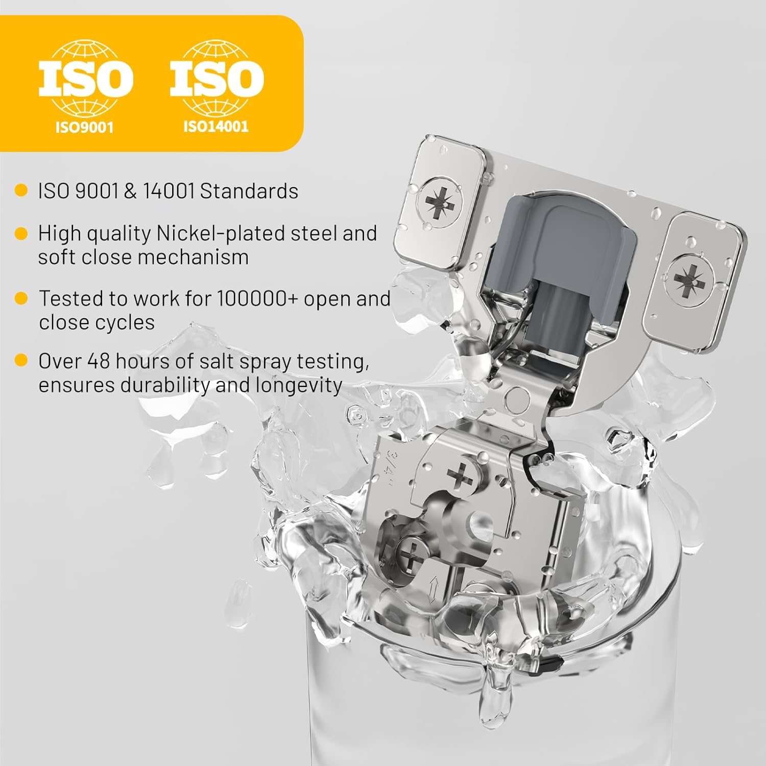 Furniware 3/4 inch Overlay Soft Close 3 Way Adjustability Hinges for Face Frame Cabinet - Furniware