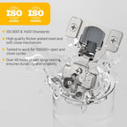 Furniware 1/2 inch Overlay Soft Close 3 Way Adjustability Hinges for Face Frame Cabinet - Furniware