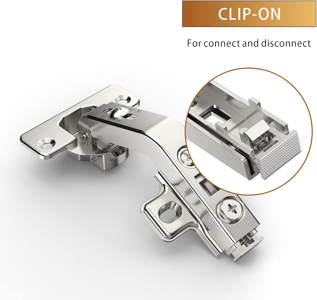Furniware 135-Degree Lazy Susan Full Overlay Hinges Combination with Screws(Regular) - Furniware