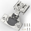 Furniware 105-Degree 5/8 Inch Overlay Soft Close Stainless Steel Cabinet Hinges - Furniware