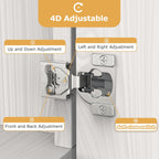 Furniware 1/2 Inch 105-Degree Small Overlay 4D Adjustment Soft Close Concealed Face Frame Hinges - Furniware