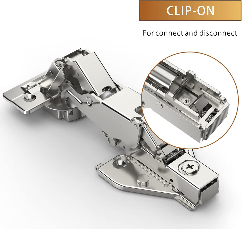 Furniware 165-Degree Lazy Susan Full Overlay Hinges Combination with Screws(Regular) - Furniware