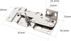 Furniware Tip Out Tray Hinges, Standard Sink Hinges for Sink-Front Drawer, Steel - Furniware