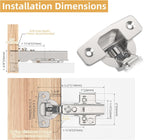 Furniware 45~110 Degree Frameless Full Overlay Soft Close Speed Control 4D Adjustment European Clip-On Cabinet Hinges - Furniware