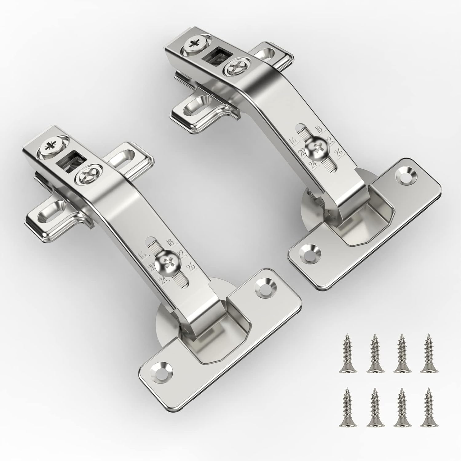 Furniware 135-Degree Lazy Susan Full Overlay Hinges Combination with Screws(Regular) - Furniware