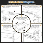 Furniware 1 Pair 265 LB Capacity Drawer Slides Side Mount Full Extension Ball Bearing Drawer Glides - Furniware