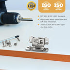 Furniware 1-5/16 inch 105-Degree Overlay Soft Close Concealed Hinge for Face Frame Door - Furniware