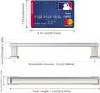 Furniware Brushed Satin Nickel Stepped Cabinet Pull Handles - Furniware