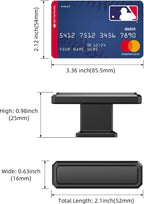 FURNIWARE Matte Black Stepped Cabinet Pull Handles - Furniware