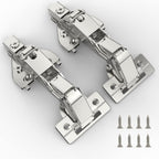 Furniware 165-Degree Lazy Susan Full Overlay Hinges Combination with Screws(Regular) - Furniware