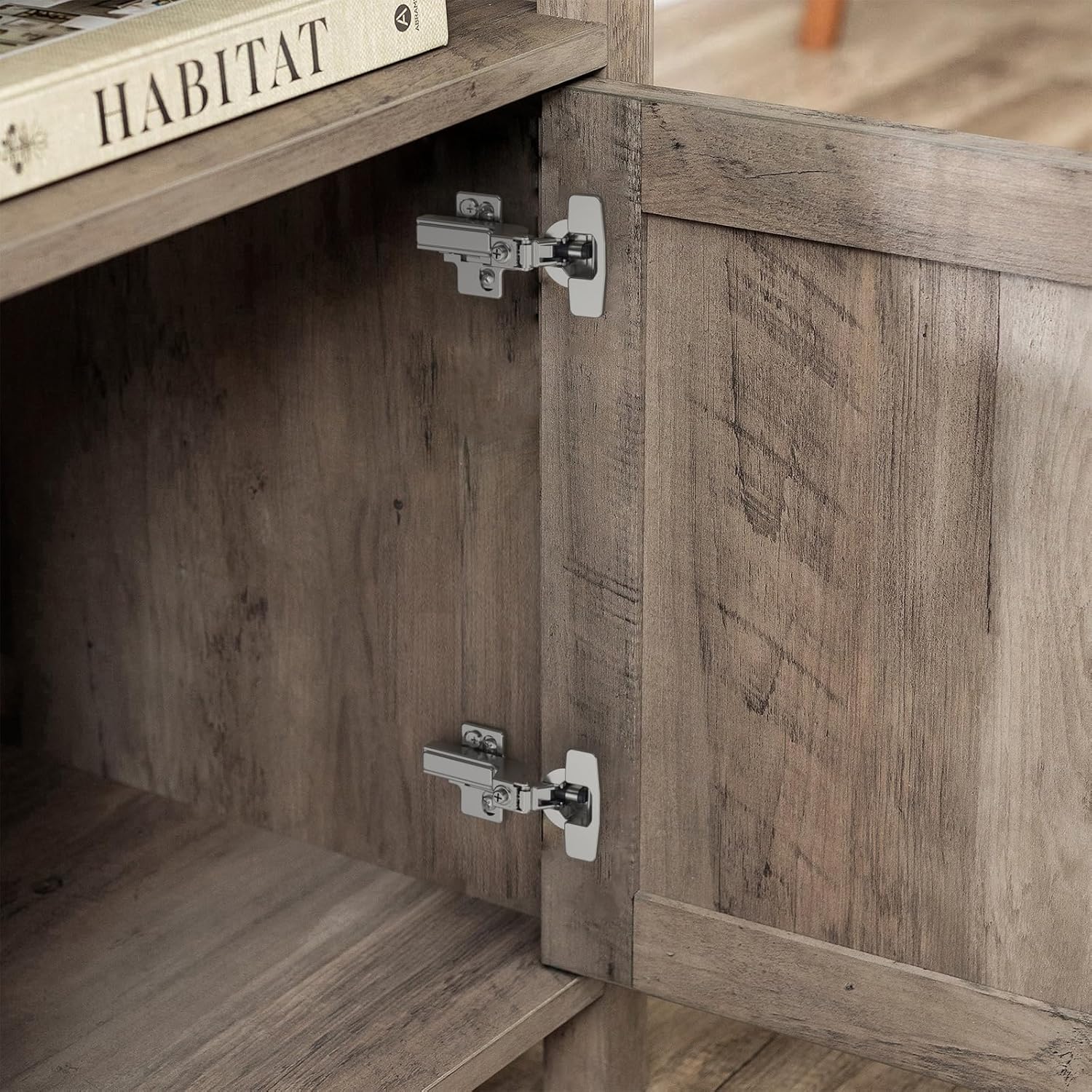 Furniware 45~110 Degree Frameless Inset Soft Close Speed Control 4D Adjustment European Clip-On Cabinet Hinges - Furniware