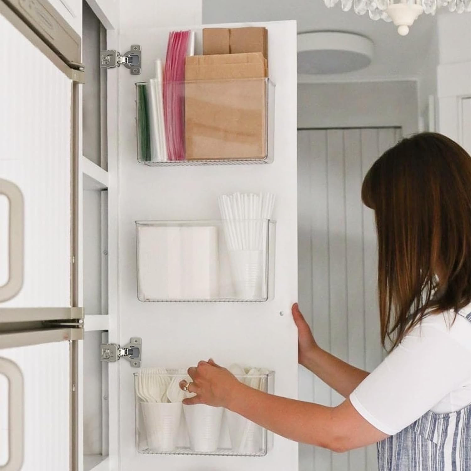 Furniware 1-1/2 inch Overlay Soft Close 3 Way Adjustability Hinges for Face Frame Cabinet - Furniware