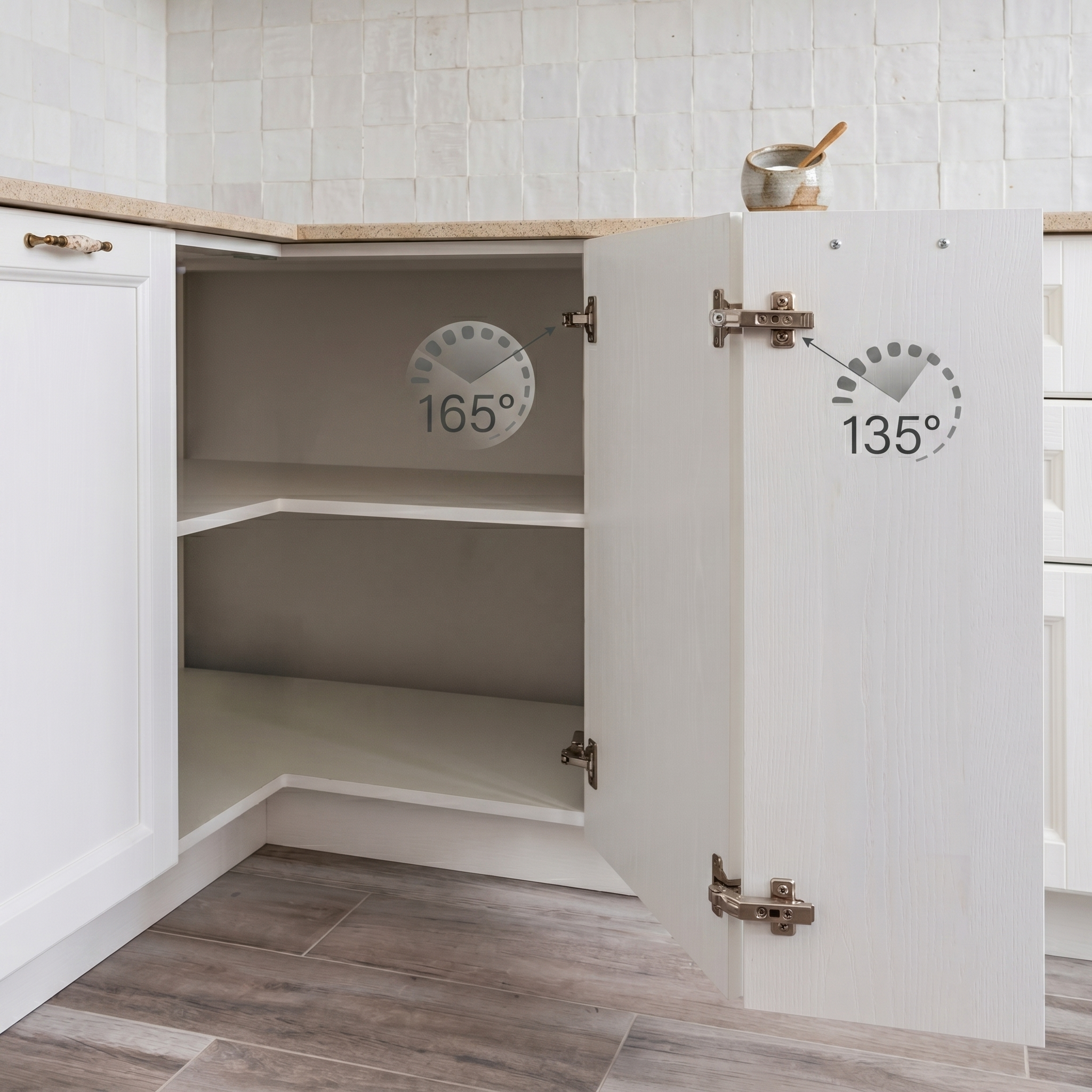 135° Lazy Susan Corner Cabinet Hinge